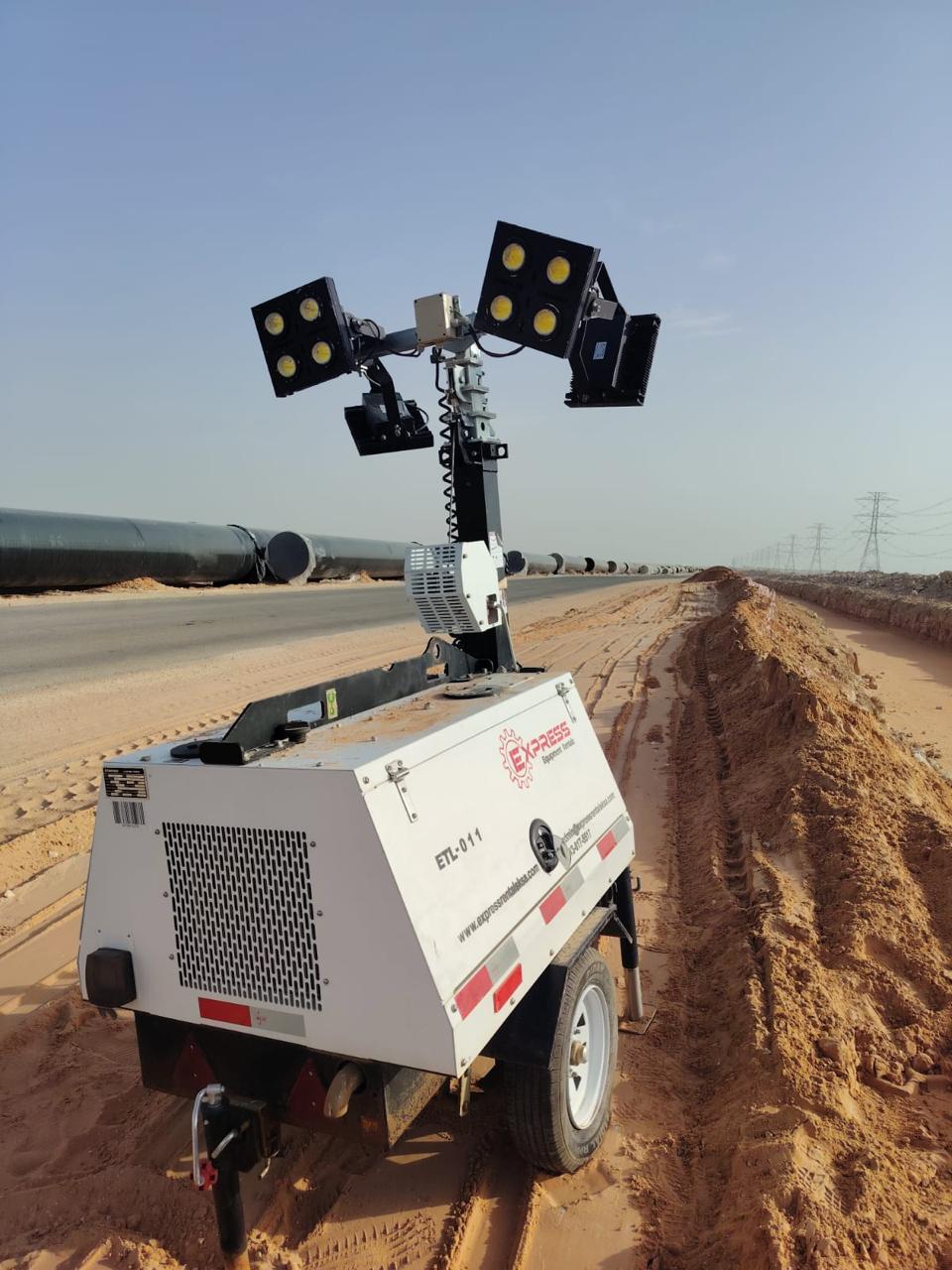 إكسبرس رنتلز — 1   Tower Light في موقع مشروع بالمملكة